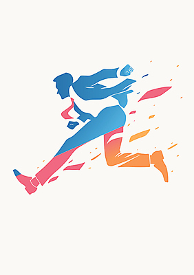 전신 남자 일러스트 성공 한명 정장 성인 달리기 직장인 꽃가루 성인남자한명만 국내일러스트 AI파일 직업 1 옷 컨셉 모션 사람 가루 남자한명만 성인남자만 파일형식 벡터