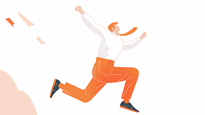 전신 남자 일러스트 성공 팔벌리기 한명 정장 성인 달리기 주황색 직장인 성인남자한명만 국내일러스트 AI파일 직업 1 옷 컬러 컨셉 모션 사람 남자한명만 성인남자만 파일형식 벡터