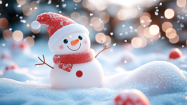 JPG 편집이미지 행복 겨울 산타모자 눈사람 사람없음 기쁨 눈 보케 오너먼트 편집실사 AI컴퓨터그래픽 AI콘텐츠 자연요소 모자_잡화 계절 감정 크리스마스장식 크리스마스 날씨 CG 파일형식