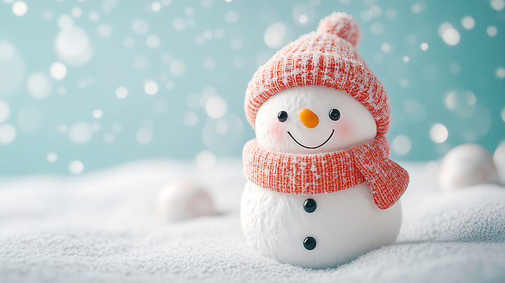 JPG 편집이미지 행복 겨울 눈사람 털모자 사람없음 목도리 기쁨 눈 편집실사 AI컴퓨터그래픽 AI콘텐츠 자연요소 모자_잡화 잡화 계절 감정 날씨 CG 파일형식