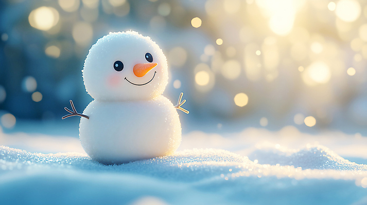 JPG 편집이미지 행복 겨울 눈사람 사람없음 햇빛 기쁨 눈 보케 편집실사 AI컴퓨터그래픽 AI콘텐츠 자연요소 계절 감정 날씨 태양 CG 파일형식