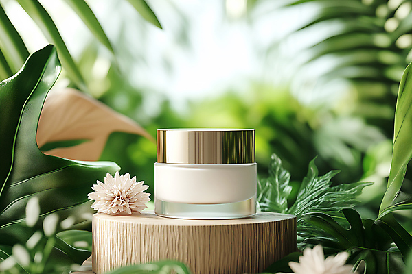 JPG 편집 편집이미지 꽃 잎 사람없음 뷰티 화장품 용기 단상 네이처 목업 편집실사 AI포토 AI콘텐츠 식물 그릇 CG 파일형식