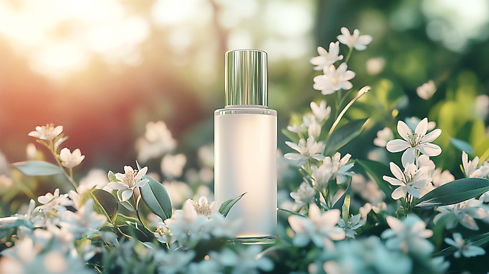 JPG 편집 편집이미지 꽃 잎 사람없음 뷰티 화장품 용기 네이처 목업 편집실사 AI포토 AI콘텐츠 식물 그릇 CG 파일형식