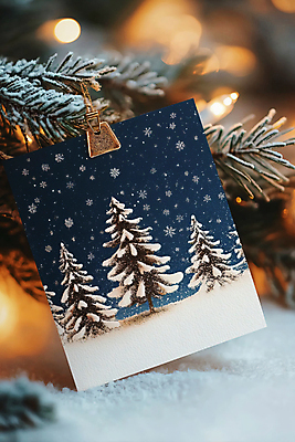 JPG 나무 편집이미지 디자인 크리스마스 겨울 조명 크리스마스카드 눈꽃 사람없음 편지 디지털합성 그림 엽서 편집실사 AI포토 AI콘텐츠 카드프레임 식물 계절 기념일 카드_감사 프레임 눈_날씨 CG 파일형식