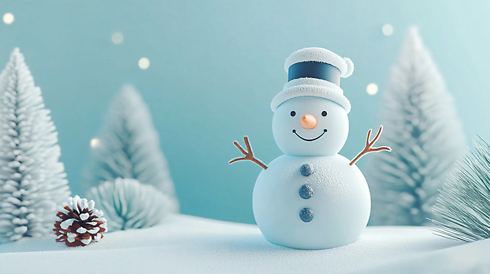 JPG 나무 편집이미지 크리스마스 겨울 눈사람 사람없음 디지털합성 솔방울 편집실사 AI컴퓨터그래픽 AI콘텐츠 식물 계절 기념일 CG 파일형식