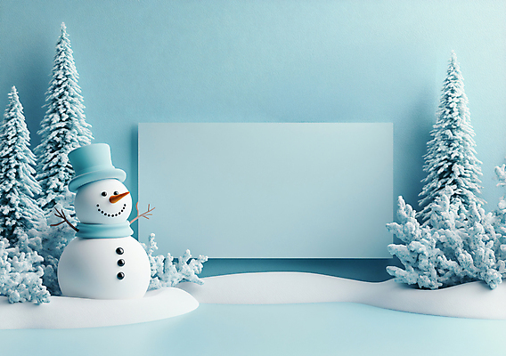 JPG 편집이미지 크리스마스 겨울 눈사람 사람없음 디지털합성 카피스페이스 편집실사 AI컴퓨터그래픽 AI콘텐츠 계절 기념일 공백 CG 파일형식