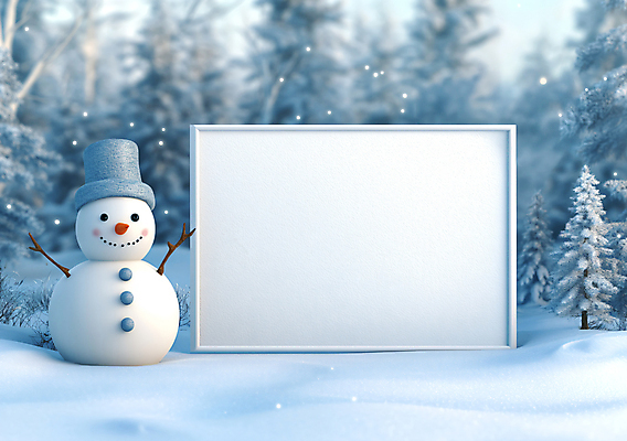 JPG 나무 편집이미지 크리스마스 겨울 눈사람 사람없음 디지털합성 화이트보드 눈내림 카피스페이스 편집실사 AI컴퓨터그래픽 AI콘텐츠 식물 계절 기념일 눈_날씨 공백 CG 파일형식
