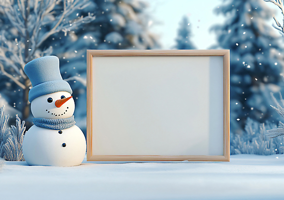 JPG 나무 편집이미지 크리스마스 겨울 눈사람 사람없음 디지털합성 화이트보드 눈내림 카피스페이스 편집실사 AI컴퓨터그래픽 AI콘텐츠 식물 계절 기념일 눈_날씨 공백 CG 파일형식