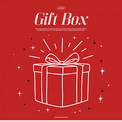 기념일 리본 크리스마스 라인일러스트 일러스트 사람없음 빨간색 선물상자 반짝임 축하 심플 국내일러스트 AI파일 컬러 컨셉 모션 선물 이벤트 상자 파일형식 벡터