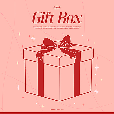기념일 리본 분홍색 크리스마스 라인일러스트 일러스트 사람없음 선물상자 반짝임 축하 심플 국내일러스트 AI파일 컬러 컨셉 모션 선물 이벤트 상자 파일형식 벡터