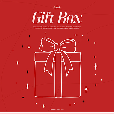 기념일 리본 크리스마스 라인일러스트 일러스트 사람없음 빨간색 선물상자 반짝임 축하 심플 국내일러스트 AI파일 컬러 컨셉 모션 선물 이벤트 상자 파일형식 벡터