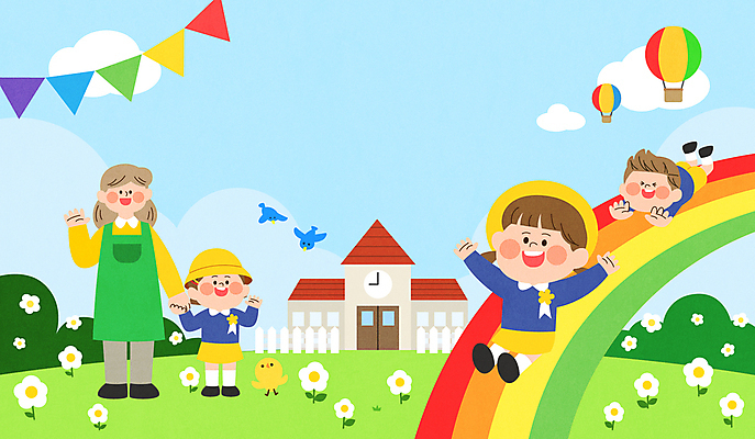 구름 여자 남자 꽃 어린이 엎드리기 무지개 일러스트 병아리 미소 앉기 소녀 소년 여러명 성인 손들기 앞치마 유치원 유치원생 만세 열기구 인사 미끄러짐 입학 유치원복 환영 유치원선생님 가랜드 유치원모자 국내일러스트 AI파일 자연요소 식물 모자_잡화 옷 교육 다수 항공교통 모션 조류 표정 사람 교사 예절 파티용품 파일형식 벡터