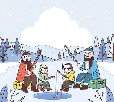 전신 PSD 나무 구름 여자 남자 딸 아들 어린이 겨울 일러스트 가족 엄마 산 털모자 미소 웃음 앉기 소녀 소년 여러명 성인 목도리 아빠 얼음낚시 쌓인눈 눈내림 설산 국내일러스트 자연요소 식물 모자_잡화 잡화 계절 다수 관계 모션 낚시 눈_날씨 표정 사람 파일형식