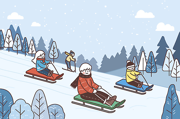 전신 PSD 나무 구름 여자 남자 아들 어린이 겨울 일러스트 가족 엄마 스키 털모자 미소 앉기 소년 여러명 성인 목도리 잡기 아빠 썰매 쌓인눈 눈내림 설산 국내일러스트 자연요소 식물 모자_잡화 잡화 계절 다수 관계 모션 겨울스포츠 산 눈_날씨 표정 사람 파일형식