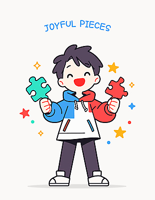 전신 남자 행복 별 어린이 인물캐릭터 일러스트 한명 웃음 들기 소년 반짝임 퍼즐 즐거움 퍼즐조각 소년한명만 일러캐릭터 AI파일 자연요소 캐릭터 1 감정 조각 모션 표정 사람 남자한명만 소년만 파일형식 벡터