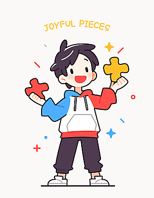 전신 남자 행복 어린이 인물캐릭터 일러스트 한명 웃음 들기 소년 반짝임 퍼즐 즐거움 퍼즐조각 소년한명만 일러캐릭터 AI파일 캐릭터 1 감정 조각 모션 표정 사람 남자한명만 소년만 파일형식 벡터