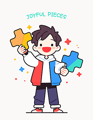 전신 남자 행복 어린이 인물캐릭터 일러스트 한명 웃음 들기 소년 반짝임 퍼즐 즐거움 퍼즐조각 소년한명만 일러캐릭터 AI파일 캐릭터 1 감정 조각 모션 표정 사람 남자한명만 소년만 파일형식 벡터