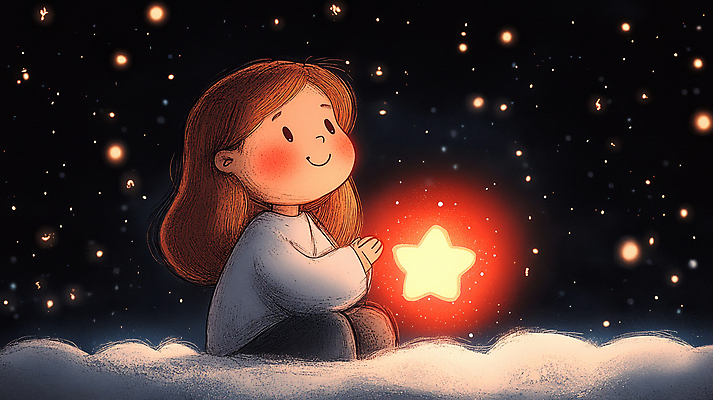 JPG 구름 여자 어린이 일러스트 밤하늘 한명 미소 앉기 소녀 반짝임 주황색 어둠 꿈 올려보기 신비 순수 별빛 환상 소녀한명만 국내일러스트 AI일러스트 AI콘텐츠 자연요소 1 별 컬러 컨셉 모션 하늘 표정 사람 빛 야간 여자한명만 소녀만 파일형식