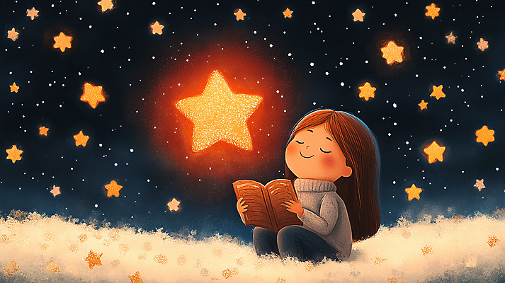 JPG 구름 여자 어린이 일러스트 밤하늘 한명 미소 들기 앉기 소녀 책 반짝임 독서 눈감음 주황색 어둠 꿈 신비 순수 별빛 환상 소녀한명만 국내일러스트 AI일러스트 AI콘텐츠 자연요소 1 별 컬러 컨셉 모션 하늘 표정 사람 빛 야간 여자한명만 소녀만 파일형식