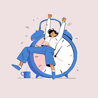 전신 여자 여유 시계 일러스트 휴식 한명 성인 컵 스트레칭 만세 자명종 알람 기지개 성인여자한명만 국내일러스트 AI파일 1 식기 감정 컨셉 모션 사람 운동 여자한명만 성인여자만 파일형식 벡터