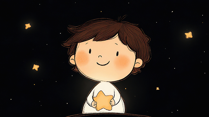 JPG 남자 별 어린이 일러스트 안기 밤하늘 동화 한명 미소 소년 평화 검은색 꿈 감성 소년한명만 국내일러스트 AI일러스트 AI콘텐츠 자연요소 1 컬러 컨셉 모션 하늘 표정 사람 야간 남자한명만 소년만 파일형식