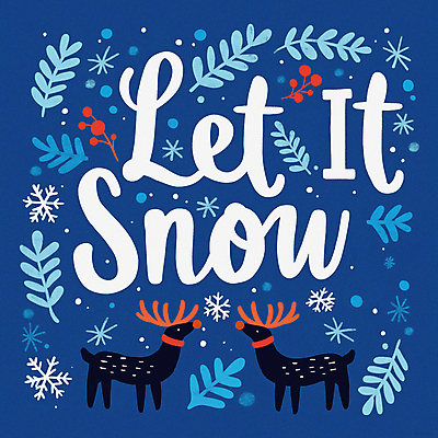 JPG 잎 크리스마스 두마리 겨울 일러스트 눈꽃 사람없음 파란색 루돌프 눈송이 순록 홀리데이 국내일러스트 AI일러스트 AI콘텐츠 식물 계절 기념일 컬러 2 휴가 사슴 눈_날씨 파일형식