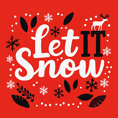 JPG 한마리 잎 크리스마스 겨울 일러스트 눈꽃 사람없음 빨간색 루돌프 눈송이 순록 홀리데이 국내일러스트 AI일러스트 AI콘텐츠 식물 1 계절 기념일 컬러 휴가 사슴 눈_날씨 파일형식