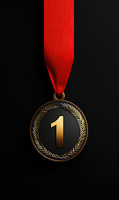 JPG 편집이미지 성공 사람없음 어둠 우승 수상_상을받음 금메달 명예 시상식 월계수 편집실사 AI컴퓨터그래픽 AI콘텐츠 컨셉 최고 메달 CG 파일형식