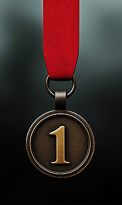 JPG 편집이미지 성공 사람없음 어둠 우승 수상_상을받음 금메달 명예 시상식 편집실사 AI컴퓨터그래픽 AI콘텐츠 컨셉 최고 메달 CG 파일형식