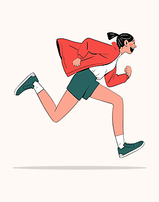 여자 인물캐릭터 스포츠 일러스트 건강 한명 웃음 성인 빨간색 초록색 달리기 운동 헬스 에너지 즐거움 러닝 엘리먼트 성인여자한명만 일러캐릭터 AI파일 캐릭터 1 감정 컬러 모션 표정 사람 여자한명만 성인여자만 파일형식 벡터