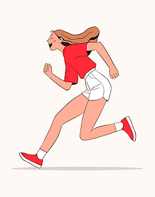 여자 인물캐릭터 스포츠 일러스트 건강 한명 웃음 성인 빨간색 달리기 운동 눈감음 헬스 에너지 즐거움 러닝 엘리먼트 성인여자한명만 일러캐릭터 AI파일 캐릭터 1 감정 컬러 모션 표정 사람 여자한명만 성인여자만 파일형식 벡터