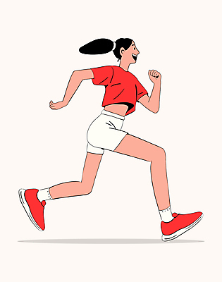 여자 인물캐릭터 스포츠 일러스트 건강 한명 웃음 성인 빨간색 달리기 운동 헬스 에너지 즐거움 러닝 엘리먼트 성인여자한명만 일러캐릭터 AI파일 캐릭터 1 감정 컬러 모션 표정 사람 여자한명만 성인여자만 파일형식 벡터