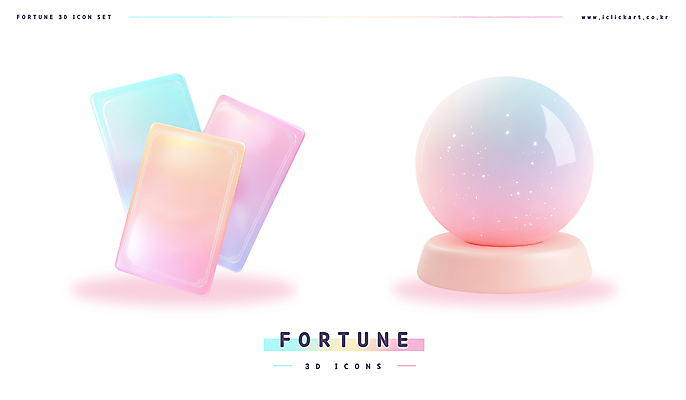 PSD 아이콘 그림자 사람없음 3D아이콘 3D 운세 점 카드 행운 오브젝트 광택 수정구슬 타로카드 파스텔톤 홀로그램 몽환 컬러 컨셉 디지털합성 마술도구 타로 파일형식