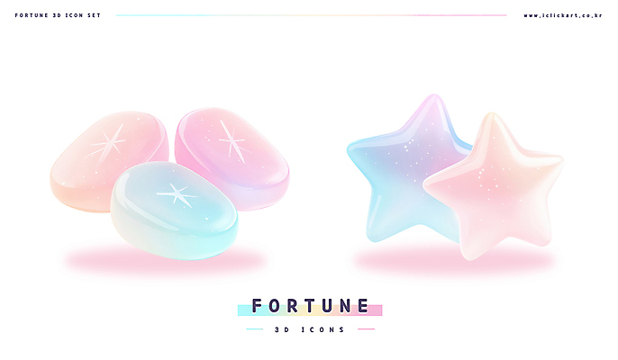 PSD 아이콘 별 사람없음 3D아이콘 3D 돌_바위 운세 점 행운 오브젝트 광택 파스텔톤 홀로그램 몽환 자연요소 컬러 컨셉 디지털합성 파일형식