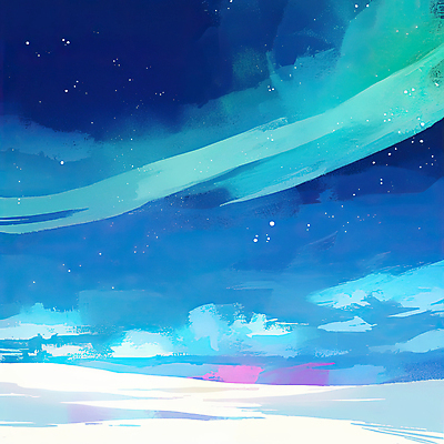 JPG 구름 설경 일러스트 자연 밤하늘 풍경 사람없음 파란색 설원 신비 북극 오로라 국내일러스트 AI일러스트 AI콘텐츠 자연요소 컬러 컨셉 겨울 자연현상 하늘 눈_날씨 야간 극지방 생태계 파일형식