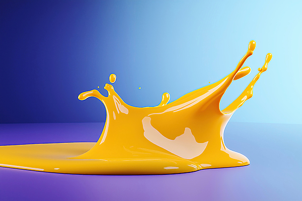 JPG 편집이미지 예술 곡선 사람없음 노란색 보라색 물감 흐름 물방울 액체 혼합 질감 스플래쉬 편집실사 AI컴퓨터그래픽 AI콘텐츠 선 컬러 컨셉 미술도구 CG 파일형식