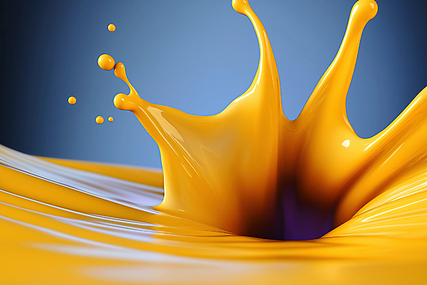 JPG 편집이미지 예술 곡선 사람없음 노란색 보라색 물감 흐름 물방울 액체 혼합 질감 스플래쉬 편집실사 AI컴퓨터그래픽 AI콘텐츠 선 컬러 컨셉 미술도구 CG 파일형식