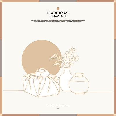 한국전통 전통 라인일러스트 일러스트 사람없음 꽃병 보자기 도자기 라인아트 고풍 꽃가지 베이지색 차분 국내일러스트 AI파일 꽃 선 컬러 컨셉 한국 나뭇가지 파일형식 벡터 천_직물