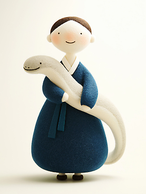 JPG 편집이미지 한마리 전통 여자 안기 새해 한명 파란색 뱀띠 뱀 한복 성인여자한명만 2025년 을사년 편집실사 푸른뱀 AI컴퓨터그래픽 AI콘텐츠 1 한국전통 컬러 파충류 모션 사람 십이지신 전통의상 연도 CG 여자한명만 성인여자만 파일형식