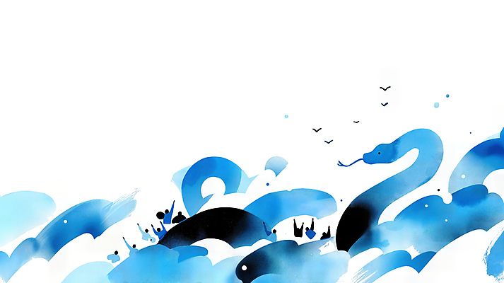 JPG 여자 남자 예술 곡선 일러스트 새해 풍경 여러명 성인 파란색 손들기 만세 뱀띠 열정 활기 성인만 2025년 을사년 국내일러스트 푸른뱀 AI일러스트 AI콘텐츠 감정 선 컬러 다수 컨셉 모션 사람 십이지신 뱀 연도 파일형식