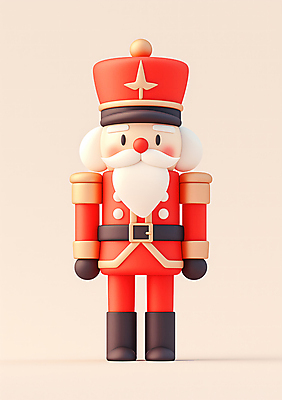 1 옷 기념일 노년 남자 컬러 사람 성인 3D 목각인형 남자한명만 노인남자만 파일형식 크리스마스 전신 한명 병정 PSD 편집이미지 호두까기인형 편집3D 빨간색 할아버지 노인남자한명만 인형 유니폼