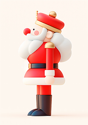 전신 PSD 편집이미지 할아버지 노년 남자 인형 유니폼 크리스마스 한명 빨간색 병정 호두까기인형 노인남자한명만 편집3D 1 옷 기념일 컬러 사람 성인 3D 목각인형 남자한명만 노인남자만 파일형식