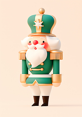 1 옷 기념일 노년 남자 컬러 사람 성인 3D 목각인형 남자한명만 노인남자만 파일형식 크리스마스 전신 한명 병정 PSD 편집이미지 호두까기인형 편집3D 초록색 할아버지 노인남자한명만 인형 유니폼