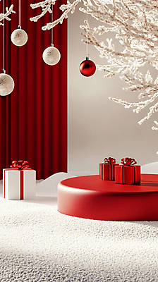 JPG 편집이미지 크리스마스 겨울 사람없음 장식 선물상자 크리스마스트리 흰색 나뭇가지 원형 디지털합성 포디움 오너먼트 편집실사 AI포토 AI콘텐츠 도형 나무 계절 기념일 컬러 크리스마스장식 선물 상자 무대 CG 파일형식