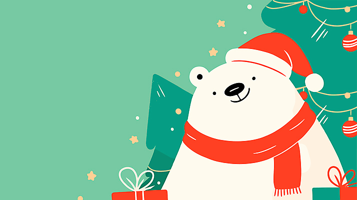 크리스마스 겨울 일러스트 산타모자 사람없음 선물상자 크리스마스트리 귀여움 목도리 북극곰 민트색 오너먼트 국내일러스트 AI파일 모자_잡화 잡화 계절 기념일 컬러 컨셉 크리스마스장식 곰 선물 상자 파일형식 벡터