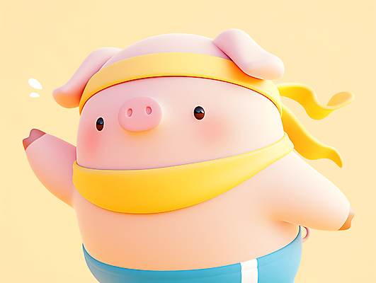 PSD 편집이미지 다이어트 사람없음 운동복 운동 손들기 목도리 머리띠 땀 돼지캐릭터 편집3D 잡화 옷 동물캐릭터 장신구 모션 건강 3D 돼지 파일형식
