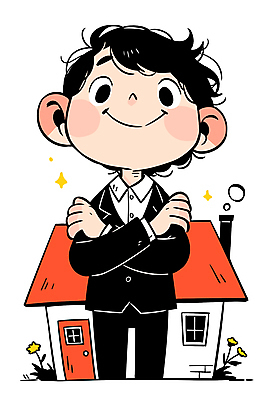 남자 꽃 행복 일러스트 주택 한명 미소 정장 상반신 성인 반짝임 팔짱 내집마련 성인남자한명만 국내일러스트 AI파일 식물 1 옷 감정 모션 부동산 표정 사람 건물 남자한명만 성인남자만 파일형식 벡터