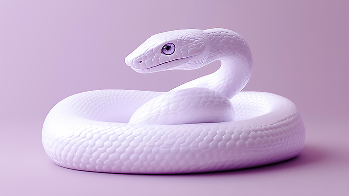 JPG 편집이미지 사람없음 귀여움 보라색 십이지신 뱀띠 뱀 뱀캐릭터 편집3D AI컴퓨터그래픽 AI콘텐츠 컬러 동물캐릭터 컨셉 파충류 3D 파일형식