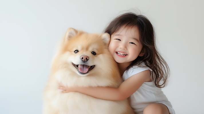 JPG 편집이미지 여자 반려견 어린이 포옹 한명 웃음 소녀 상반신 흰색 강아지 교감 의료성형뷰티 소녀한명만 편집실사 AI인물포토 AI콘텐츠 1 컬러 안기 표정 사람 반려동물 개 CG 여자한명만 소녀만 파일형식 AI포토