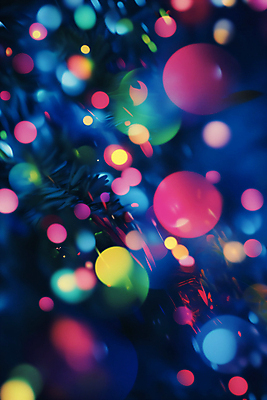 JPG 편집이미지 크리스마스 겨울 사람없음 컬러풀 크리스마스트리 보케 편집실사 AI포토 AI콘텐츠 계절 기념일 컬러 CG 파일형식